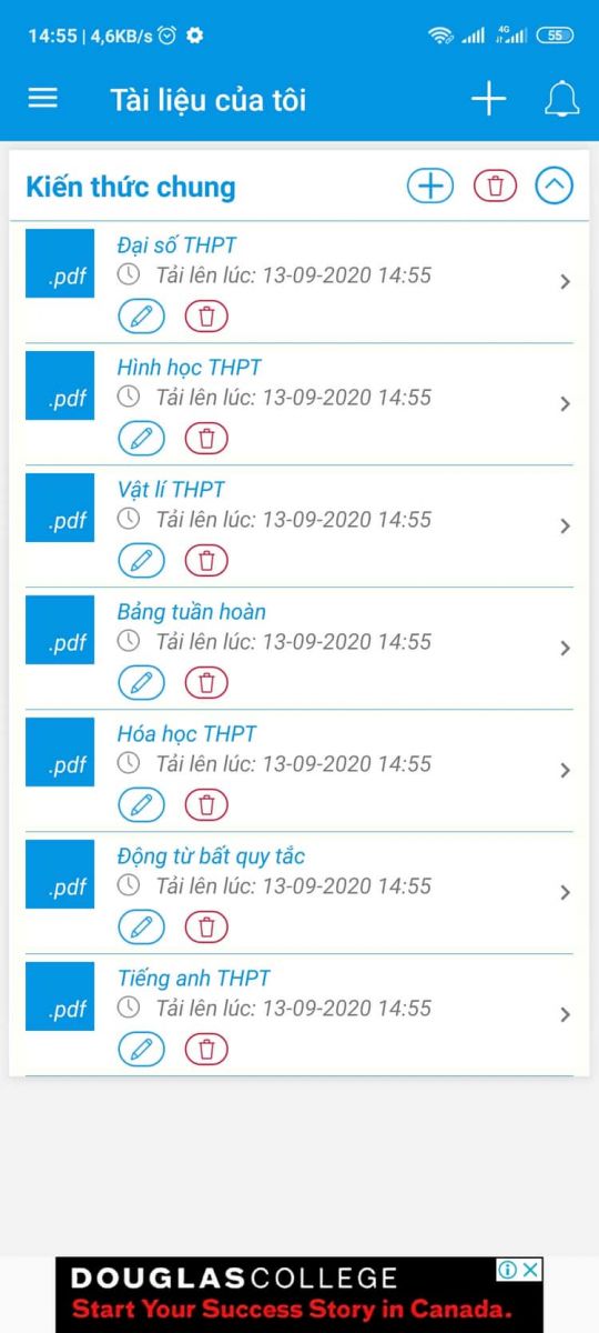 tài liệu ứng dụng kết quả học tập