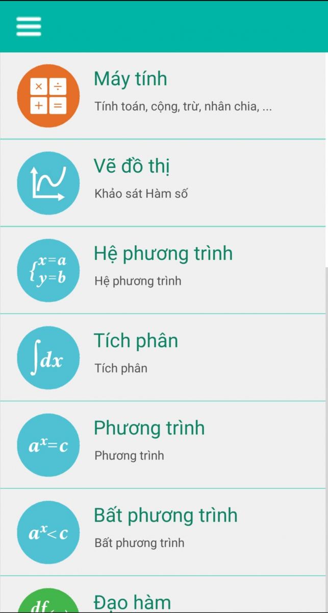 ứng dụng giải toán