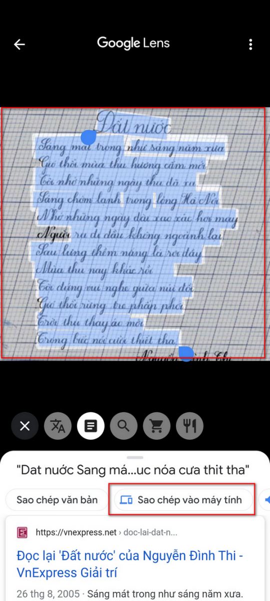 sao chép qua máy tính