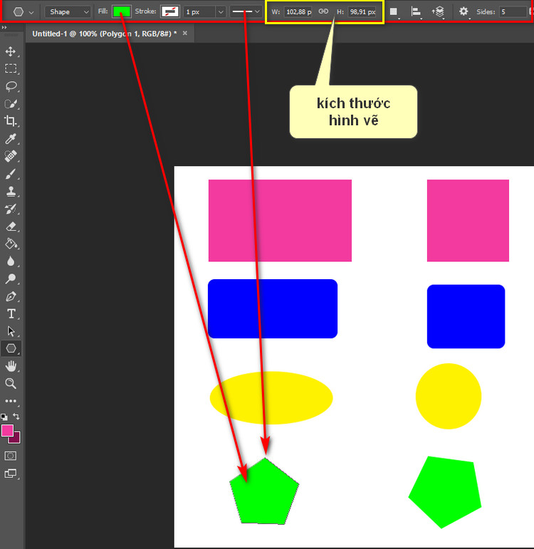 3 cách đơn giản giúp vẽ hình tam giác trong Photoshop