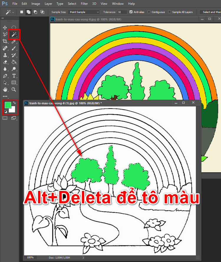 Tô Màu Vùng Chọn Trong Photoshop Cực Đơn Giản 2023