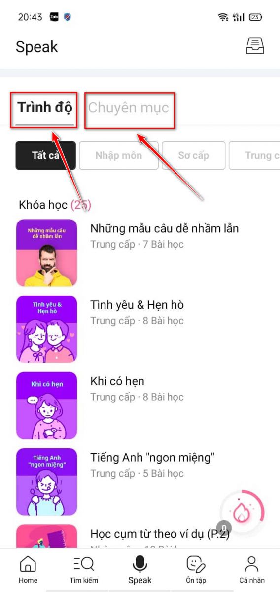 luyện nói theo chủ đề